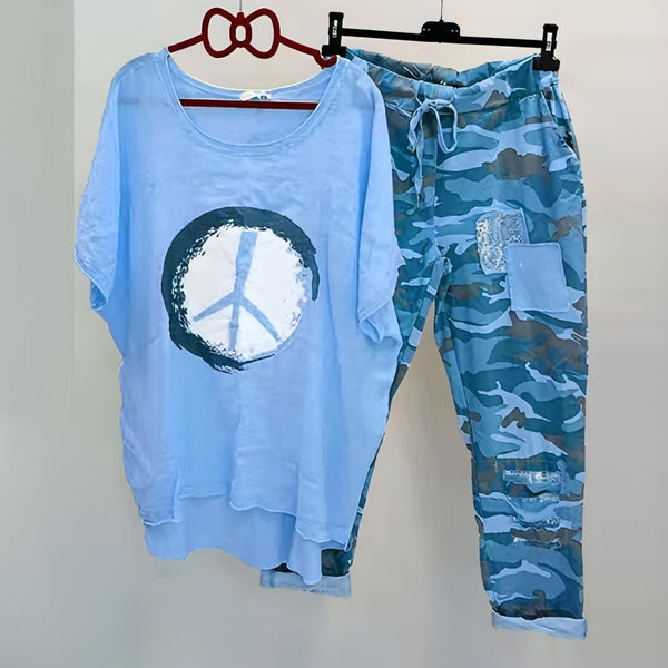 Margot - Hemd und Hose Camouflage Set