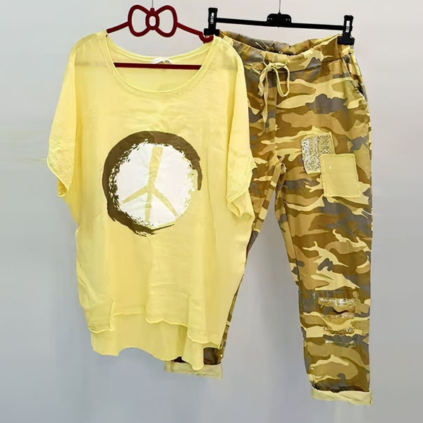Margot - Hemd und Hose Camouflage Set