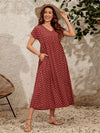 Phyrine - Übergroßes, lockeres Vintage Kleid