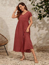 Phyrine - Übergroßes, lockeres Vintage Kleid