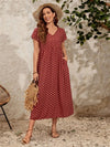 Phyrine - Übergroßes, lockeres Vintage Kleid