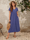 Phyrine - Übergroßes, lockeres Vintage Kleid