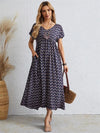 Phyrine - Übergroßes, lockeres Vintage Kleid