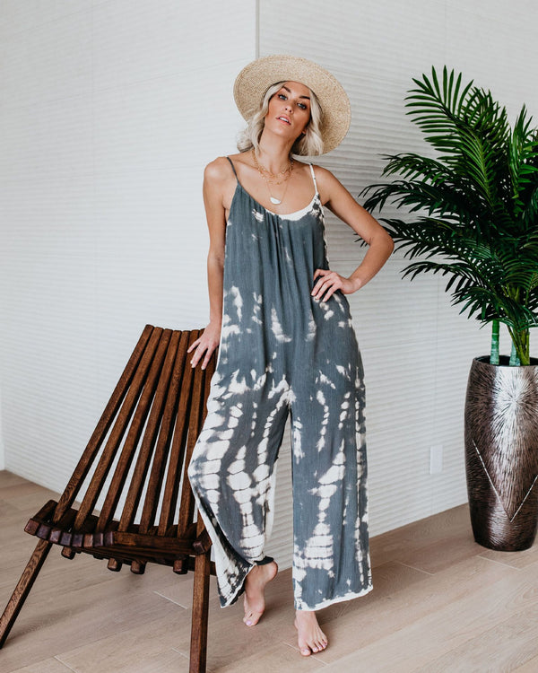 Vita - Weit geschnittener Tie Dye Overall