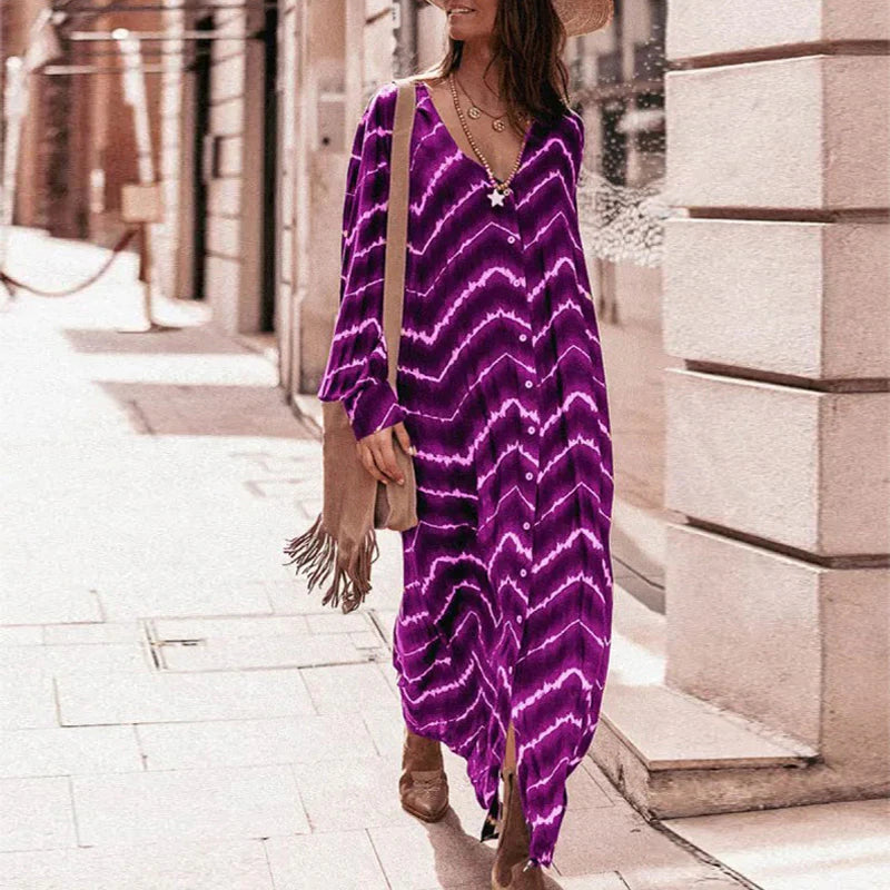 Eleni - Maxikleid mit Laternenärmeln