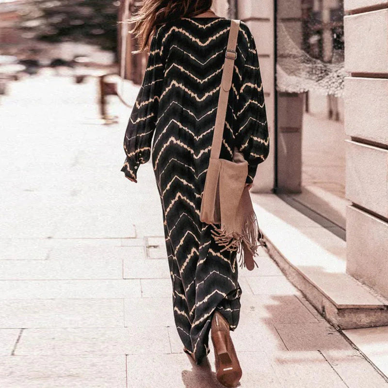 Eleni - Maxikleid mit Laternenärmeln