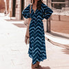 Eleni - Maxikleid mit Laternenärmeln