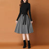 Jensin - Elegantes Plissee Strickkleid