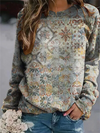 Flora™ - Geblümtes Sweatshirt mit Rundhalsausschnitt