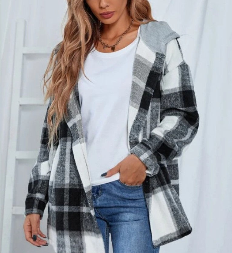 Scarlett™ - Lässige Jacke mit Seitentasche und Kordelzugknopf