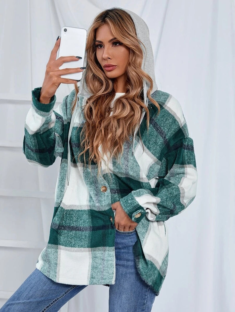 Scarlett™ - Lässige Jacke mit Seitentasche und Kordelzugknopf