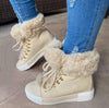 Juniper™ - Versteckter Keil Fuzzy Trim gefütterte Schneeschuhe