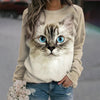 Ingrid™ - Sweatshirt Mit Rundhalsausschnitt Katze