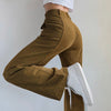 Xenia™ - Lose Cordhose mit hoher Taille