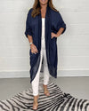 Lora Fashion Seidiges lockeres Top mit V-Ausschnitt - Strahlend in den Sommer