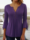 Emily™ - Solides Chiffonblusenhemd