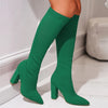 Novella™ - Sockenstiefel mit klobigem Absatz