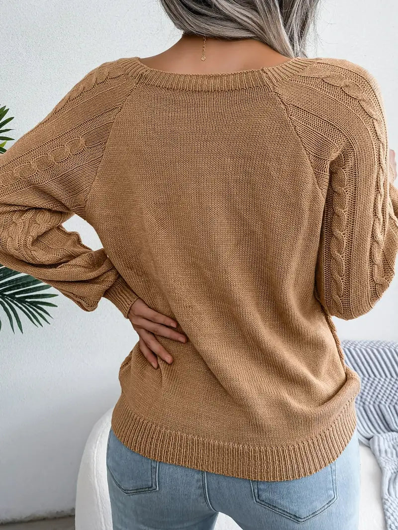 Alva™ - Strickpullover Mit Knöpfen