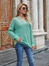 Amelia™ - Shift-Pullover mit hohlem V-Ausschnitt