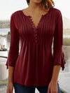 Emily™ - Solides Chiffonblusenhemd