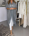Lora Fashion Seidiges lockeres Top mit V-Ausschnitt - Strahlend in den Sommer