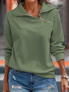 Sadie™ - Langärmeliges Sweatshirt mit Reißverschluss für zwischendurch