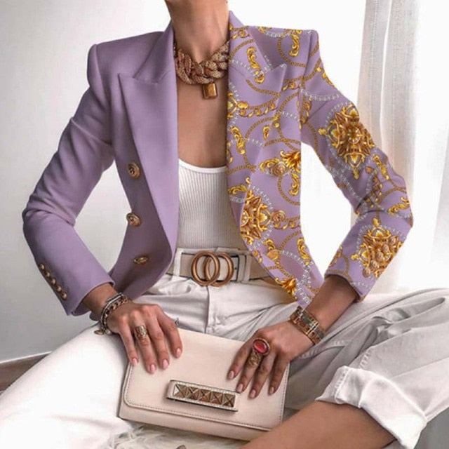 Gabriella™ - Eleganter Blazer Print Anzug