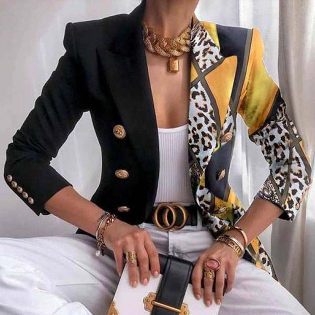 Gabriella™ - Eleganter Blazer Print Anzug