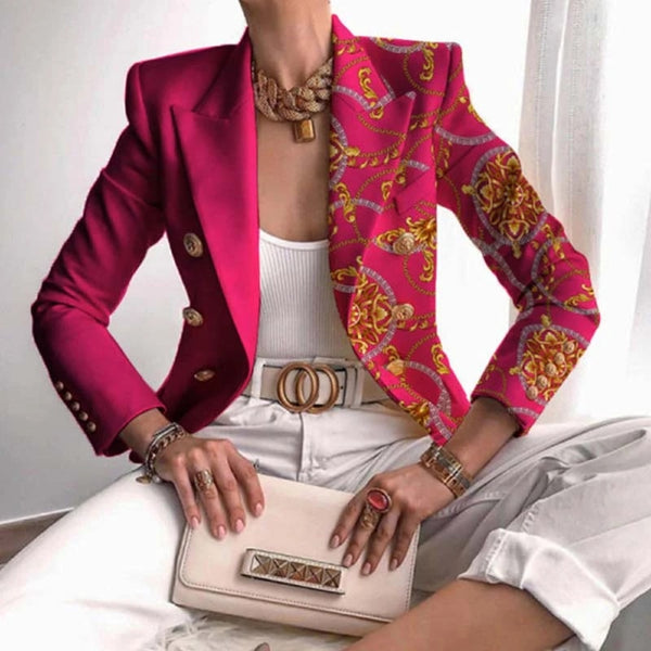 Gabriella™ - Eleganter Blazer Print Anzug