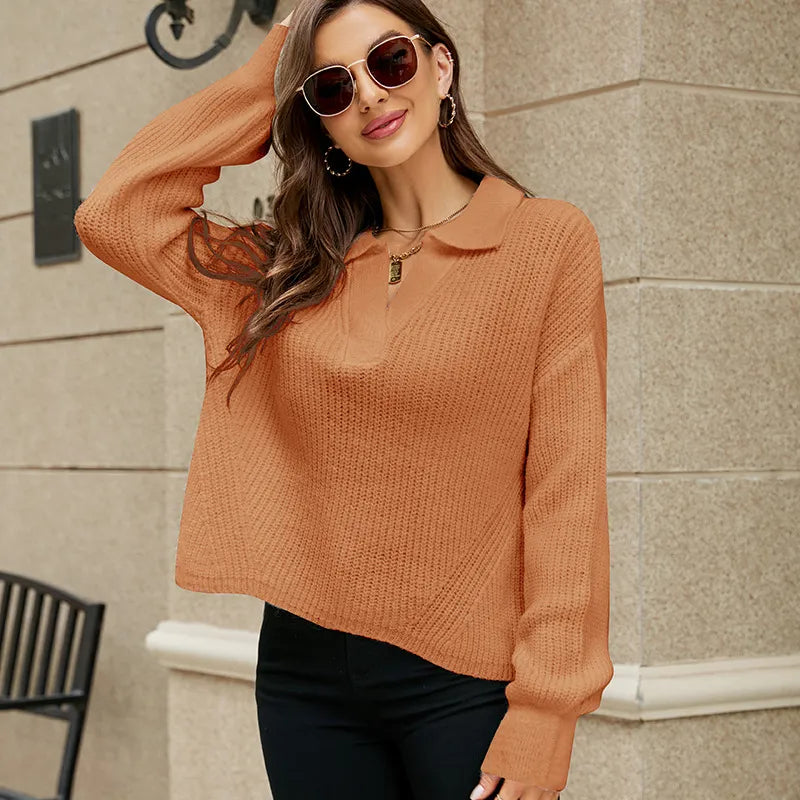 Nalani™ - Strickpullover Mit Polokragen