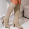 Novella™ - Sockenstiefel mit klobigem Absatz