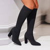 Novella™ - Sockenstiefel mit klobigem Absatz