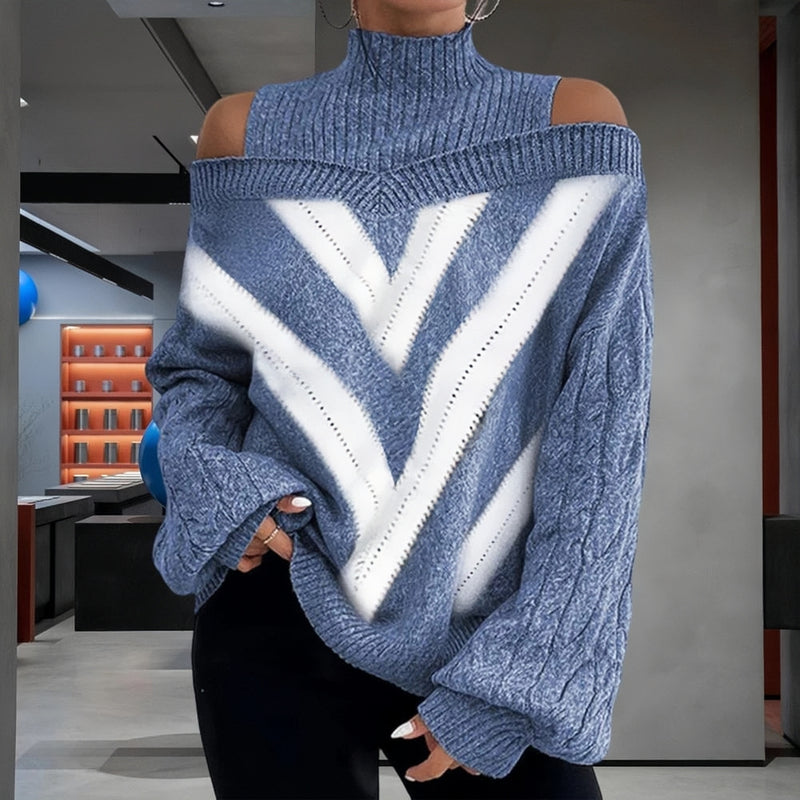 Monroe™ - Geometrischer Patchwork Pullover