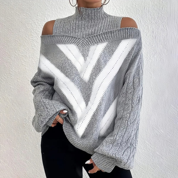 Monroe™ - Geometrischer Patchwork Pullover
