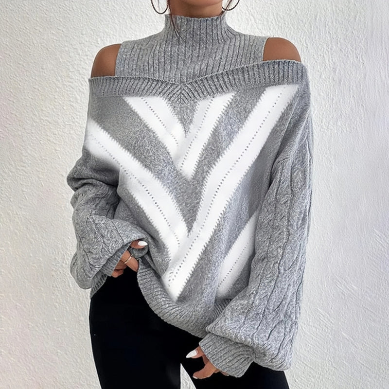 Monroe™ - Geometrischer Patchwork Pullover
