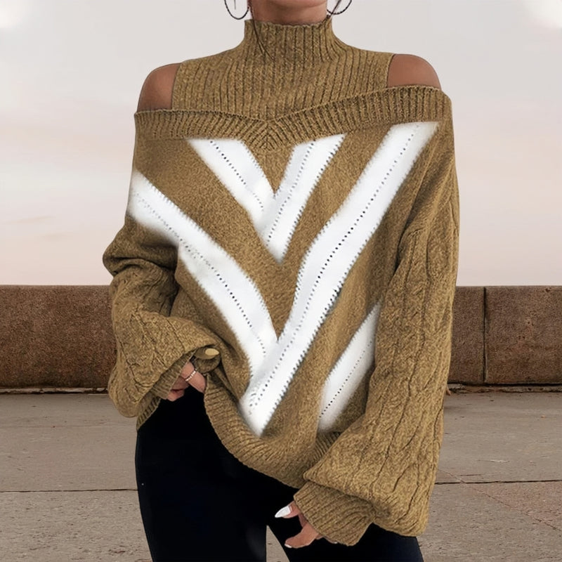 Monroe™ - Geometrischer Patchwork Pullover