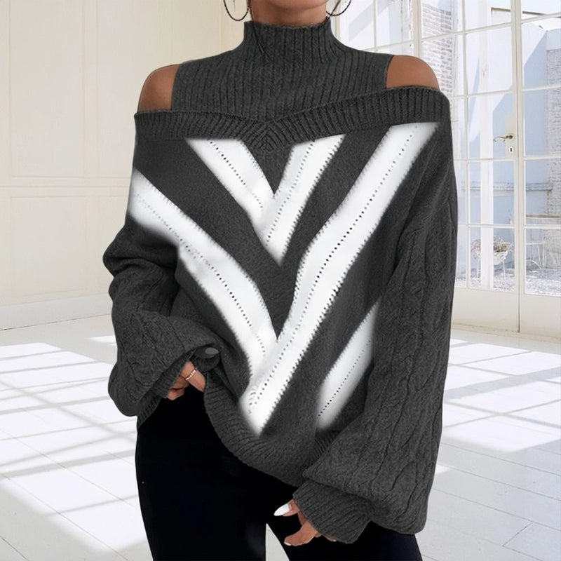 Monroe™ - Geometrischer Patchwork Pullover
