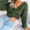 Evelyn™ -  Langärmeliger Pullover mit V-Ausschnitt