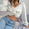 Evelyn™ -  Langärmeliger Pullover mit V-Ausschnitt