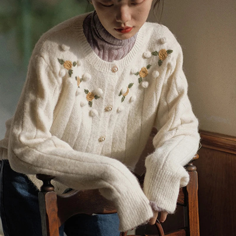 Chloe™ - Strickjacke Im Vintage-Stil