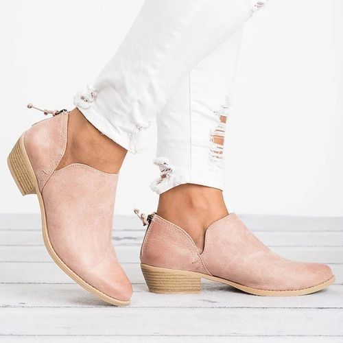 Quinn™ - Kurze Stiefel Spitzer Slip On