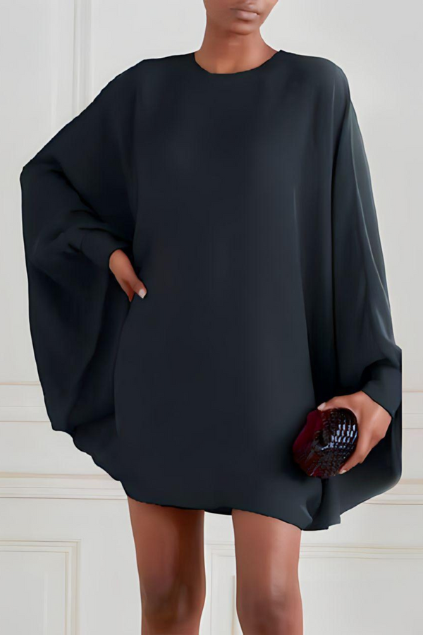 Grethe™ - Einfarbiges Minikleid