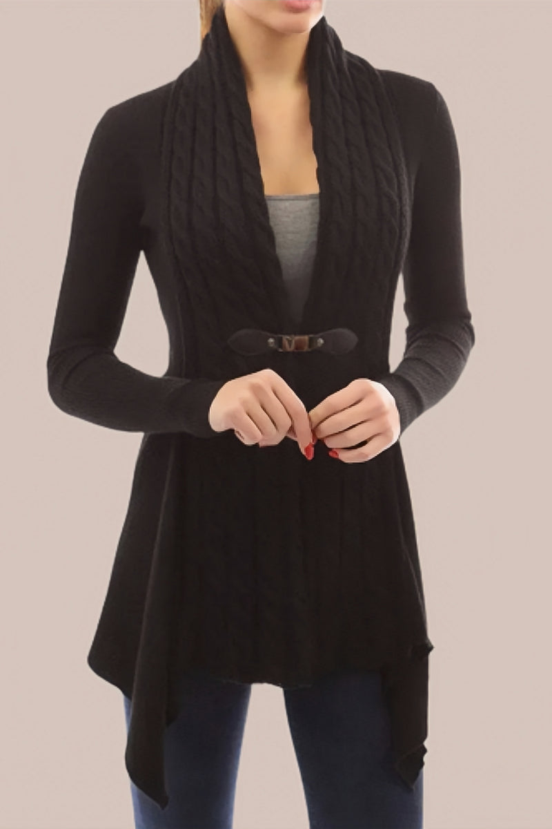 Iria™ - Mode Gürtel Strickjacke