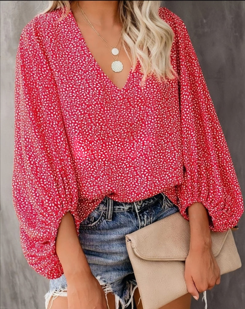 Alessia™ - Bluse Mit Blumenmuster