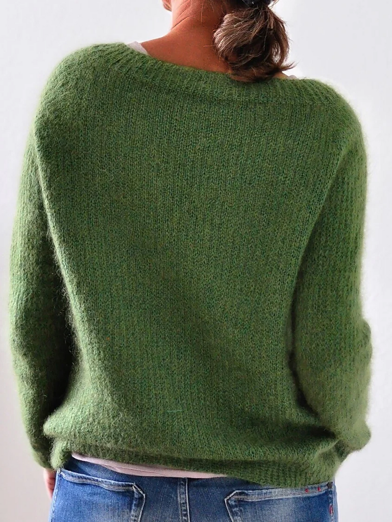 Penelope™ - Strickpullover mit rundem Halsausschnitt und langen Ärmeln