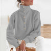 Silke™ - SilkeLegerer Pullover mit Knöpfen