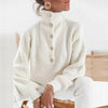 Silke™ - SilkeLegerer Pullover mit Knöpfen