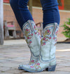Dura™ - Stickereistiefel mit klobigem Absatz