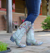 Dura™ - Stickereistiefel mit klobigem Absatz