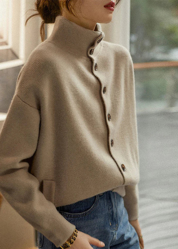 Shanila™ - Rollkragenpullover hellbraun